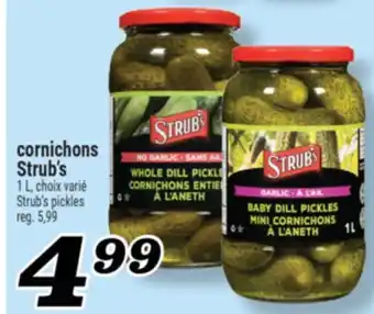 Marché Richelieu CORNICHONS STRUB'S | STRUB'S PICKLES offer