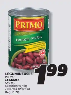 IGA PRIMO LEGUMES offer
