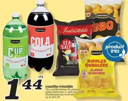 Marché Richelieu CROUSTILLES IRRÉSISTIBLE | IRRÉSISTIBLE POTATO CHIPS OR SOFT DRINK offer
