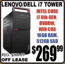 TechSource Lenovo/dell i7 tower offer