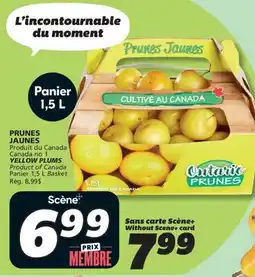 IGA YELLOW PLUMS offer