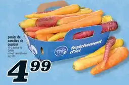Marché Richelieu PANIER DE CAROTTES DE COULEUR | COLORED CARROTS BASKET offer