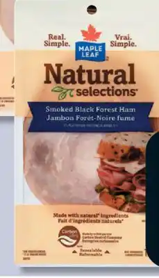 IGA MAPLE LEAF NATURAL SELECTIONS SLICED OR SHAVED DELI MEAT offer