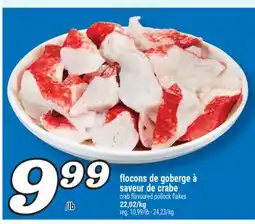 Marché Richelieu FLOCONS DE GOBERGE À SAVEUR DE CRABE | CRAB FLAVOURED POLLOCK FLAKES offer