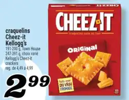 Marché Richelieu CRAQUELINS CHEEZ-IT KELLOGG'S | KELLOGG'S CHEEZ-IT CRACKERS offer