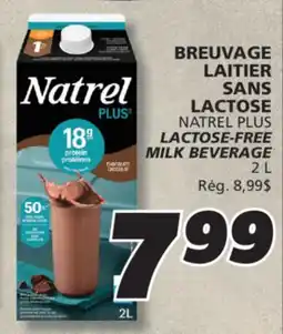 IGA NATREL PLUS LACTOSE-FREE MILK BEVERAGE offer