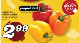 Marché Richelieu POIVRONS DOUX COULEURS ASSORTIES | ASSORTED COLORS SWEET PEPPERS offer