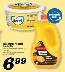 Marché Richelieu JUS D'ORANGE RÉFRIGÉRÉ IRRÉSISTIBLE | IRRÉSISTIBLE REFRIGERATED ORANGE JUICE offer