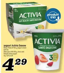 Marché Richelieu YOGOURT ACTIVIA DANONE | DANONE ACTIVIA YOGURT offer