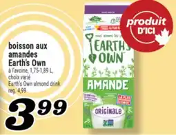 Marché Richelieu BOISSON AUX AMANDES EARTH'S OWN | EARTH'S OWN ALMOND DRINK offer