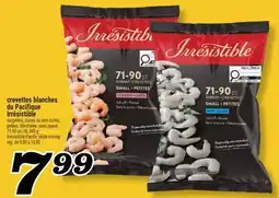 Marché Richelieu CREVETTES BLANCHES DU PACIFIQUE IRRÉSISTIBLE | IRRÉSISTIBLE PACIFIC WHITE SHRIMP offer
