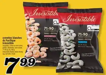 Marché Richelieu CREVETTES BLANCHES DU PACIFIQUE IRRÉSISTIBLE | IRRÉSISTIBLE PACIFIC WHITE SHRIMP offer
