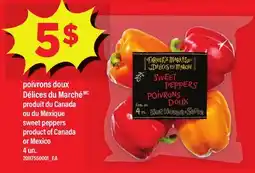 Maxi POIVRONS DOUX DÉLICES DU MARCHÉMC | SWEET PEPPERS, 4 UN offer