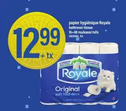 Maxi PAPIER HYGIÉNIQUE ROYALE | BATHROOM TISSUE, 16=48 ROULEAUX offer