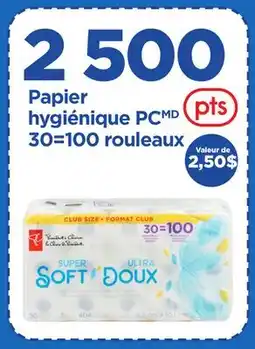 Maxi PAPIER HYGIÉNIQUE PC, 30=100 ROULEAUX offer