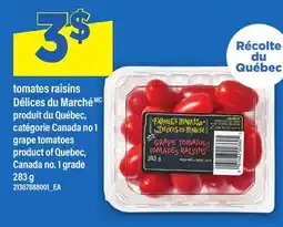 Maxi TOMATES RAISINS DÉLICES DU MARCHÉ | GRAPE TOMATOES offer