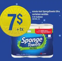 Maxi ESSUIE-TOUT SPONGETOWELS ULTRA, 3=6 ROULEAUX offer