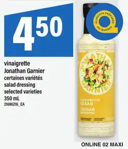 Maxi VINAIGRETTE JONATHAN GARNIER | SALAD DRESSING offer