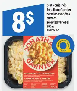 Maxi PLATS CUISINÉS JONATHAN GARNIER | ENTRÉES offer