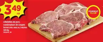 Maxi CÔTELETTES DE PORC, COMBINAISON DE COUPES offer