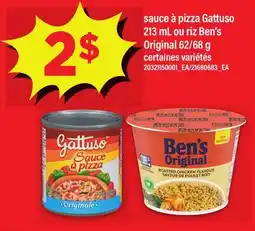 Maxi SAUCE À PIZZA GATTUSO 213 ML OU RIZ BEN'S ORIGINAL 62/68 G offer