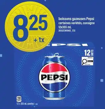 Maxi BOISSONS GAZEUSES PEPSI offer