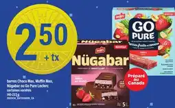 Maxi BARRES CHOCO MAX, MUFFIN MAX, NÜGABAR OU GO PURE LECLERC offer
