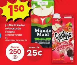 Maxi JUS MINUTE MAID OU MÉLANGE DE JUS FRUITOPIA offer