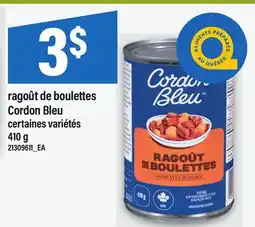 Maxi RAGOÛT DE BOULETTES CORDON BLEU offer