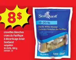 Maxi CREVETTES BLANCHES CRUES DU PACIFIQUE À DÉCORTICATION ÉCLAIR SEAQUEST, 16-20/LB offer