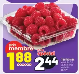 Metro FRAMBOISES | RASPBERRIES offer