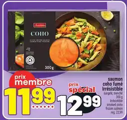 Metro SAUMON COHO FUMÉ IRRÉSISTIBLE | IRRÉSISTIBLE SMOKED COHO FROZEN SALMON offer
