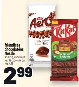 Metro FRIANDISES CHOCOLATÉES NESTLÉ |NESTLÉ CHOCOLATE BAR offer