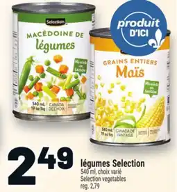 Metro LÉGUMES SELECTION | SELECTION VEGETABLES offer