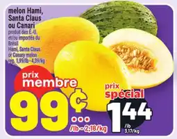 Metro MELON HAMI, SANTA CLAUS OU CANARI | HAMI, SANTA CLAUS OR CANARY MELON offer