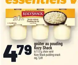 Metro GOÛTER AU PUDDING KOZY SHACK | KOZY SHACK PUDDING SNACK offer