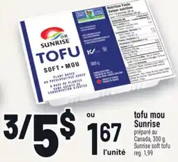 Metro TOFU MOU SUNRISE | SUNRISE SOFT TOFU offer