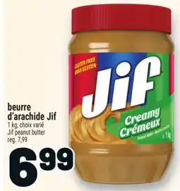 Metro BEURRE D'ARACHIDE JIF | JIF PEANUT BUTTER offer