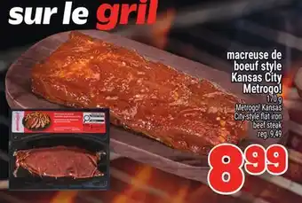 Metro MACREUSE DE BOEUF STYLE KANSAS CITY METROGO! | METROGO! KANSAS CITY-STYLE FLAT IRON BEEF STEAK offer