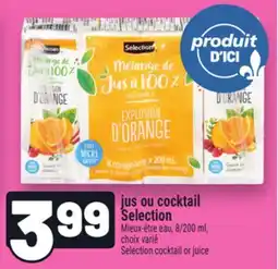 Metro JUS OU COCKTAIL SELECTION | SELECTION COCKTAIL OR JUICE offer