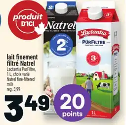 Metro LAIT FINEMENT FILTRÉ NATREL | NATREL FINE-FILTERED MILK offer