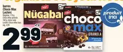 Metro BARRES CHOCO MAX LECLERC | LECLERC CHOCO MAX BARS offer
