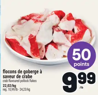 Metro FLOCONS DE GOBERGE À SAVEUR DE CRABE | CRAB FLAVOURED POLLOCK FLAKES offer