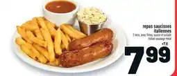 Metro REPAS SAUCISSES ITALIENNES | ITALIAN SAUSAGE MEAL offer
