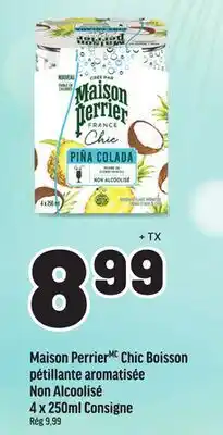 Metro MAISON PERRIER CHIC BOISSON PÉTILLANTE AROMATISÉE NON ALCOOLISÉ offer