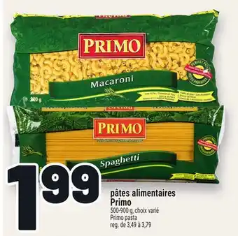 Metro PÂTES ALIMENTAIRES PRIMO | PRIMO PASTA offer