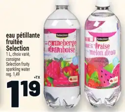 Metro EAU PÉTILLANTE FRUITÉE SELECTION | SELECTION FRUITY SPARKLING WATER offer