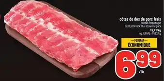 Metro CÔTES DE DOS DE PORC FRAIS | FRESH PORK BACK RIBS offer
