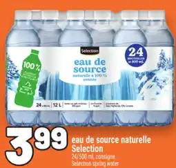 Metro EAU DE SOURCE NATURELLE SELECTION | SELECTION SPRING WATER offer