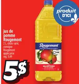 Metro JUS DE POMME ROUGEMONT | ROUGEMONT APPLE JUICE offer